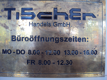 Firmenschild